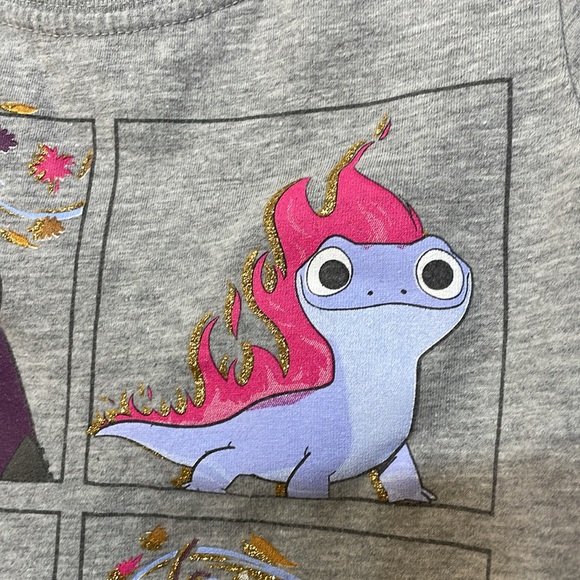 DISNEY FROZEN UGC Girls Size 6 graphic character shirt Short Sleeve Elsa Anna - Picture 10 of 10